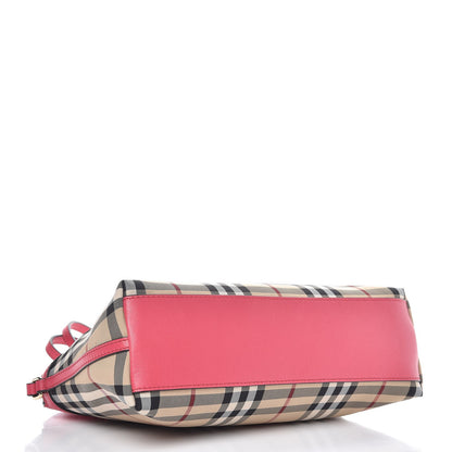 Burberry Horseferry Check Small Leah Crossbody Clutch Crimson Pink 4 of 7