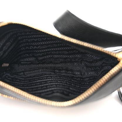 Prada Vitello Daino Medium Belt Bag Black 5 of 12