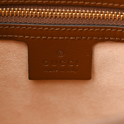 Gucci GG Supreme Monogram Azalea Calfskin Web Small Jackie 1961 Hobo Beige Ebony Brown Sugar 6 of 11