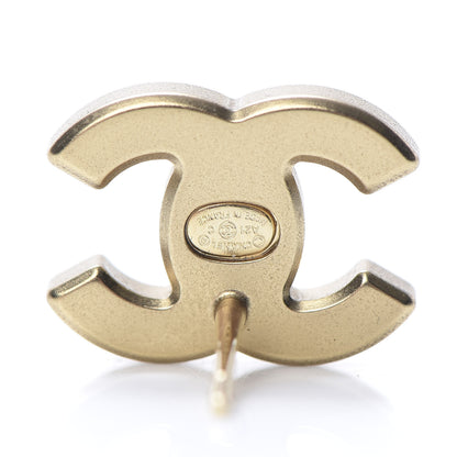 Chanel Crystal CC Earrings Gold 4 of 5