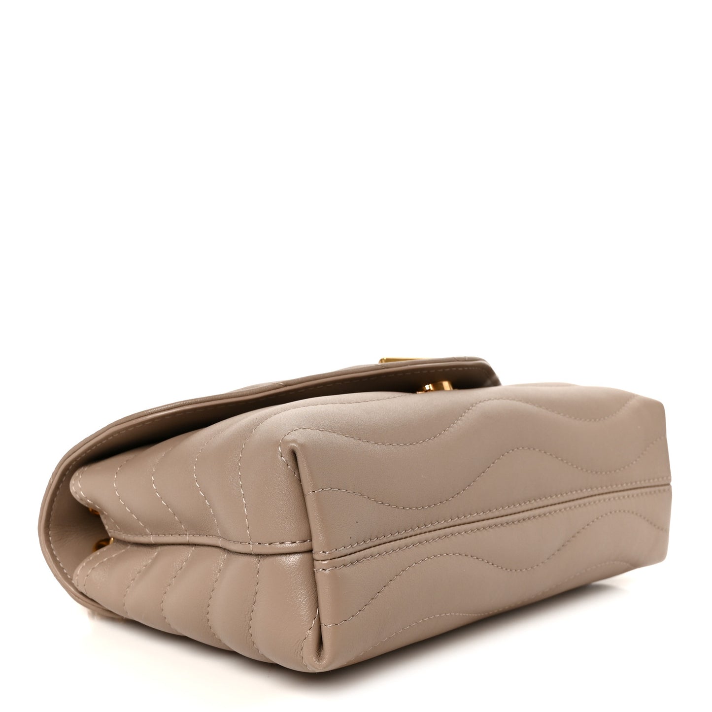 Calfskin LV New Wave Chain Bag Taupe