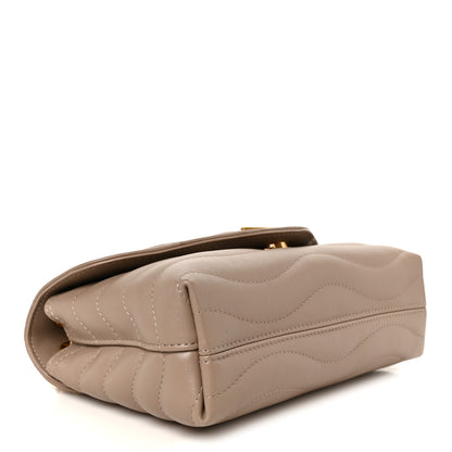 Louis Vuitton Calfskin LV New Wave Chain Bag Taupe 4 of 11