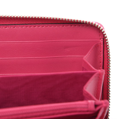 Gucci X MLB Guccissima Signature NY Yankees Embroidered Zip Around Wallet Box Pink Blue Ivory 9 of 10