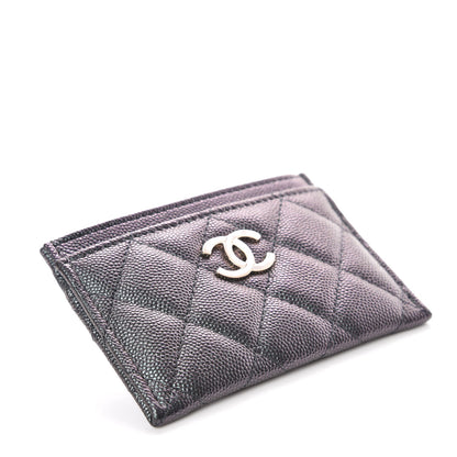 Chanel Iridescent Caviar Quilted Card Holder Black 4 of 9