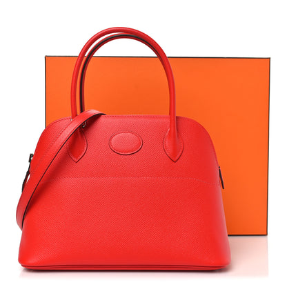 Hermes Epsom Bolide 27 Rouge De Coeur 11 of 11