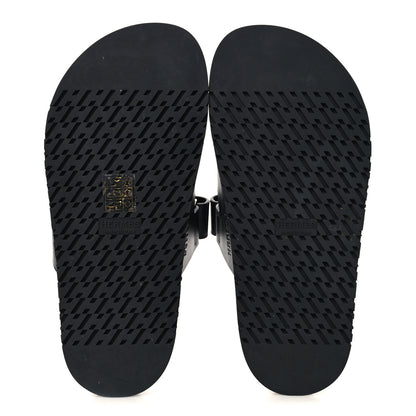 Hermes Calfskin Womens Chypre Sandals 36.5 Black 6 of 10
