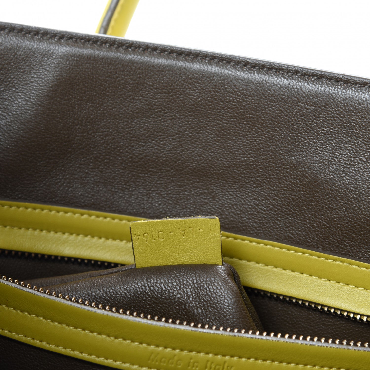 Celine Nubuck Medium Phantom Luggage Chartreuse 15 of 16