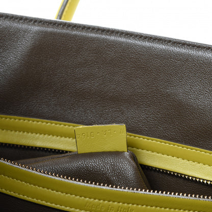 Celine Nubuck Medium Phantom Luggage Chartreuse 15 of 16