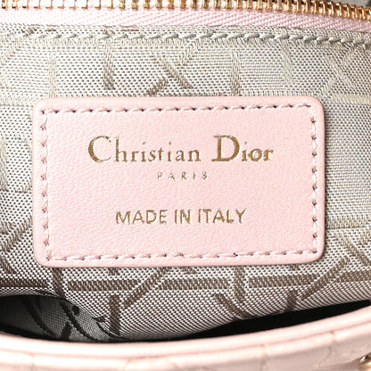 Christian Dior Lambskin Cannage Mini Lady Dior Rose Clair 6 of 11