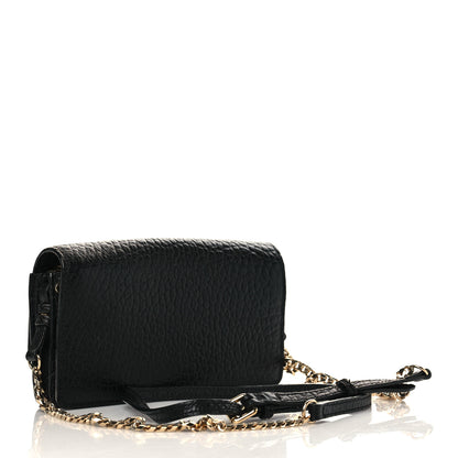 Burberry Signature Grain Small Madison Chain Clutch Black 3 of 6
