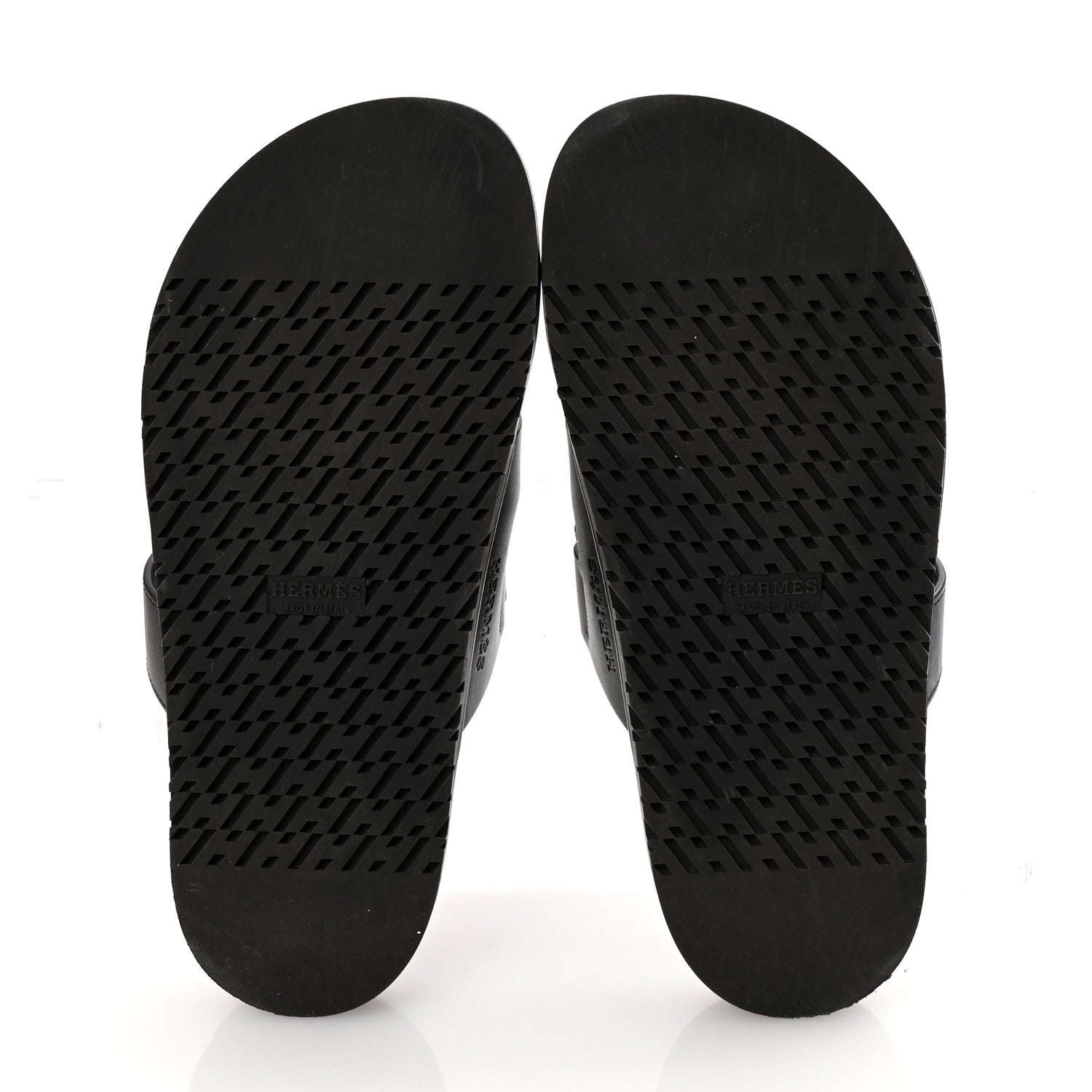 Hermes Calfskin Womens Chypre Sandals 38 Black 6 of 11