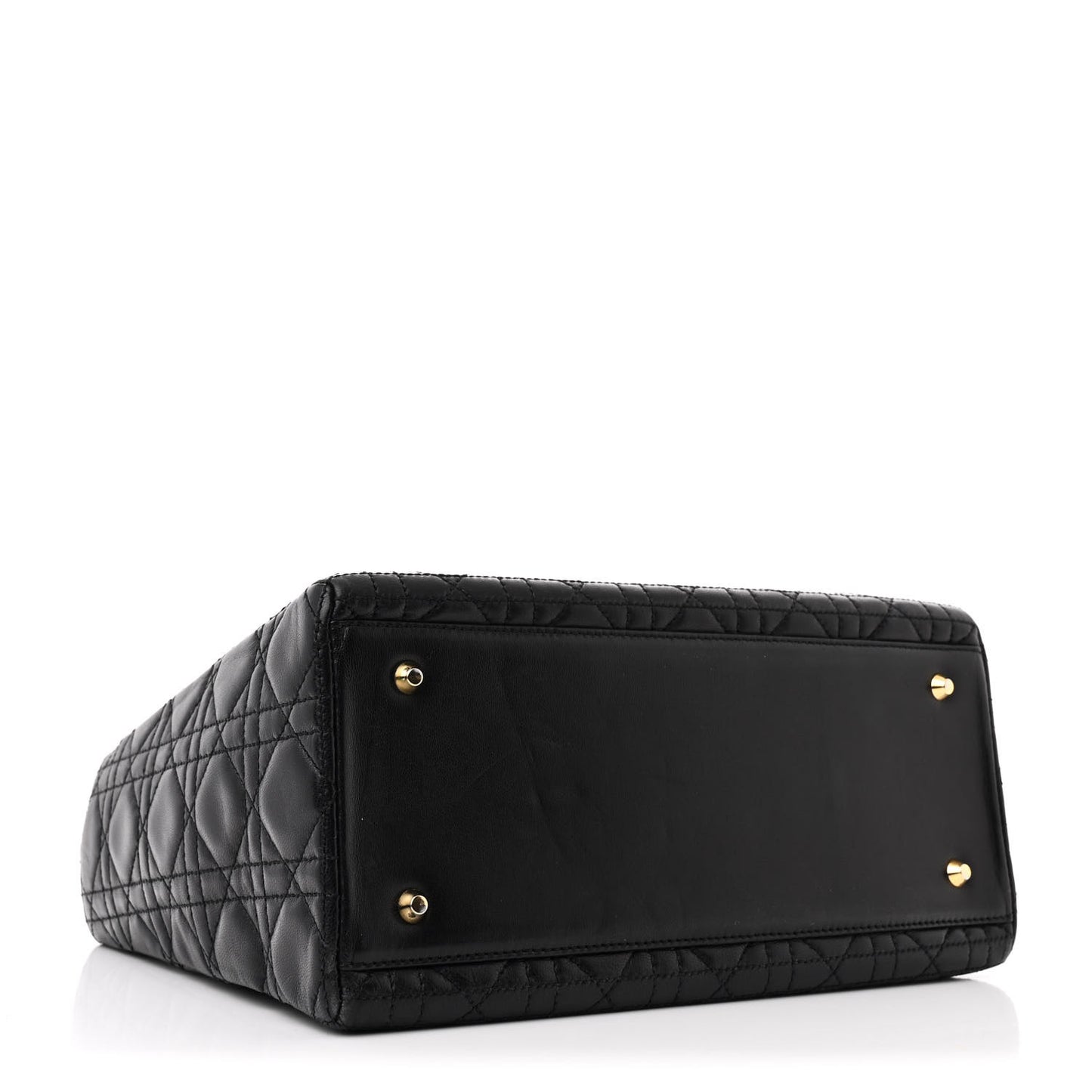 Lambskin Cannage Medium Lady Dior Black
