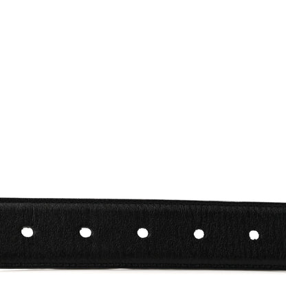 Saint Laurent Lambskin Monogram Cassandre Square Buckle Belt 70 28 Black 3 of 8