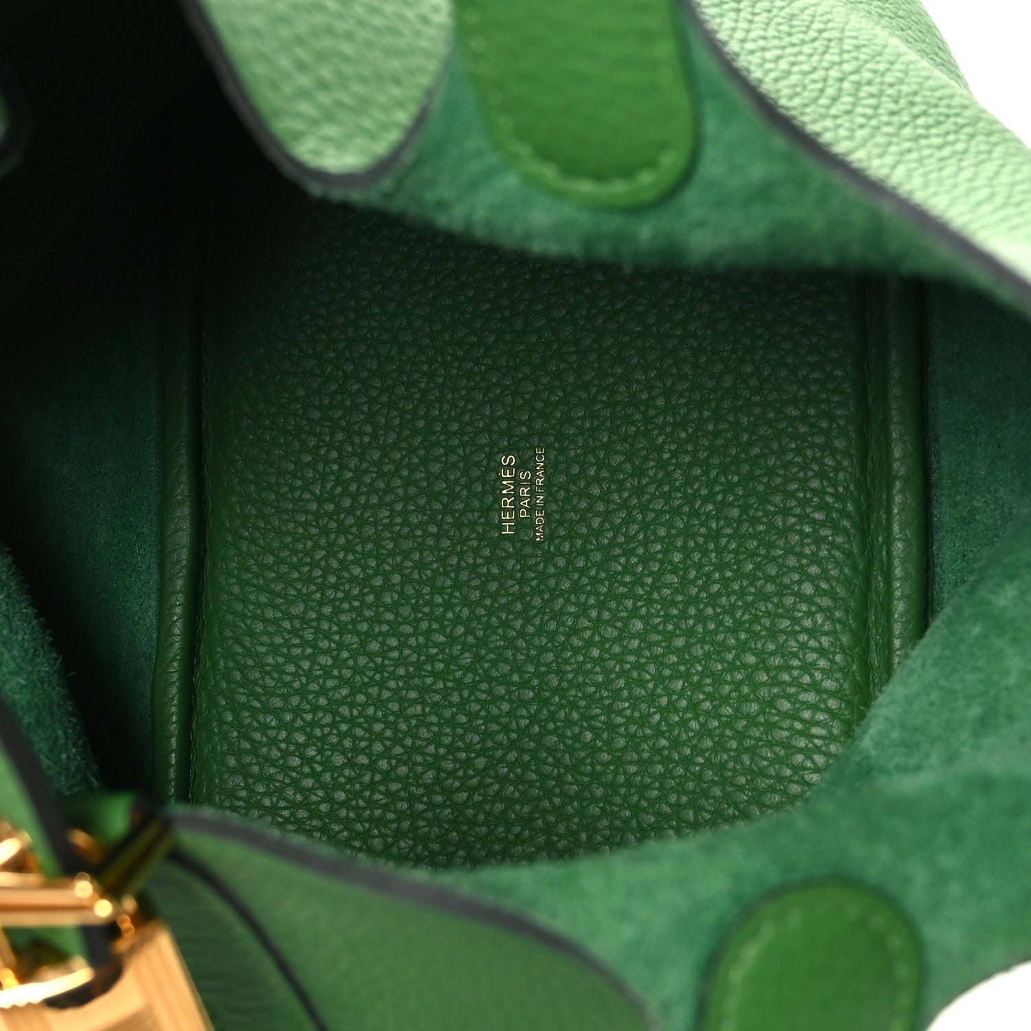 Hermes Taurillon Clemence Picotin Lock 18 PM Vert Yucca 5 of 12