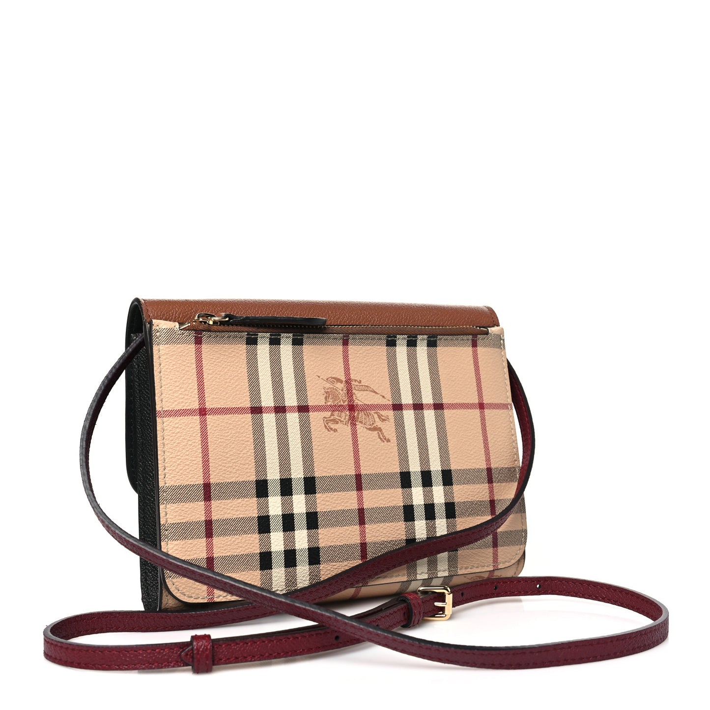 Haymarket Check Small Loxley Crossbody Bright Toffee