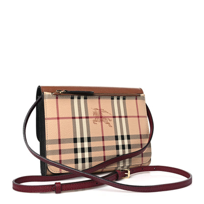 Burberry Haymarket Check Small Loxley Crossbody Bright Toffee 3 of 10