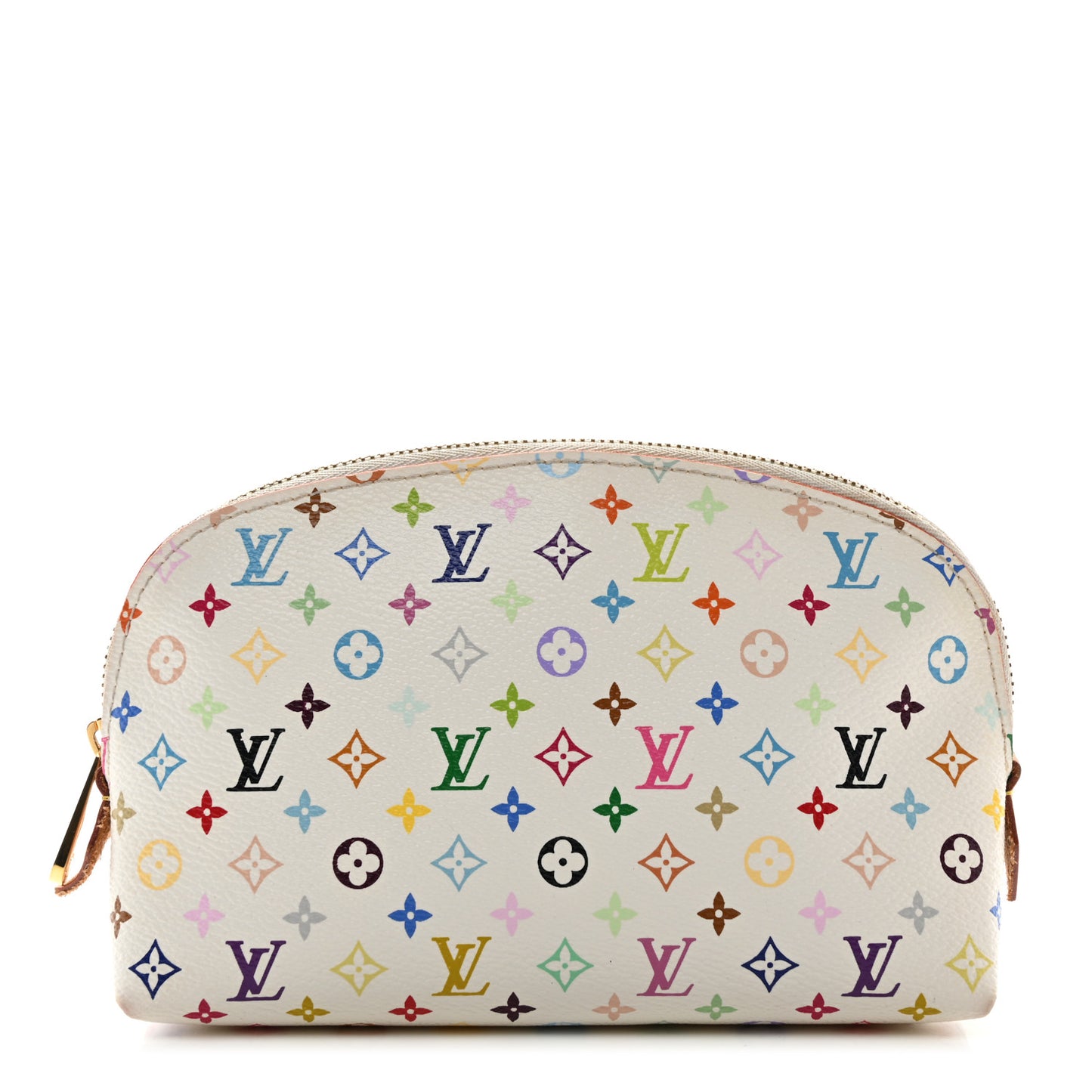 Monogram Multicolor Cosmetic Pouch White Litchi