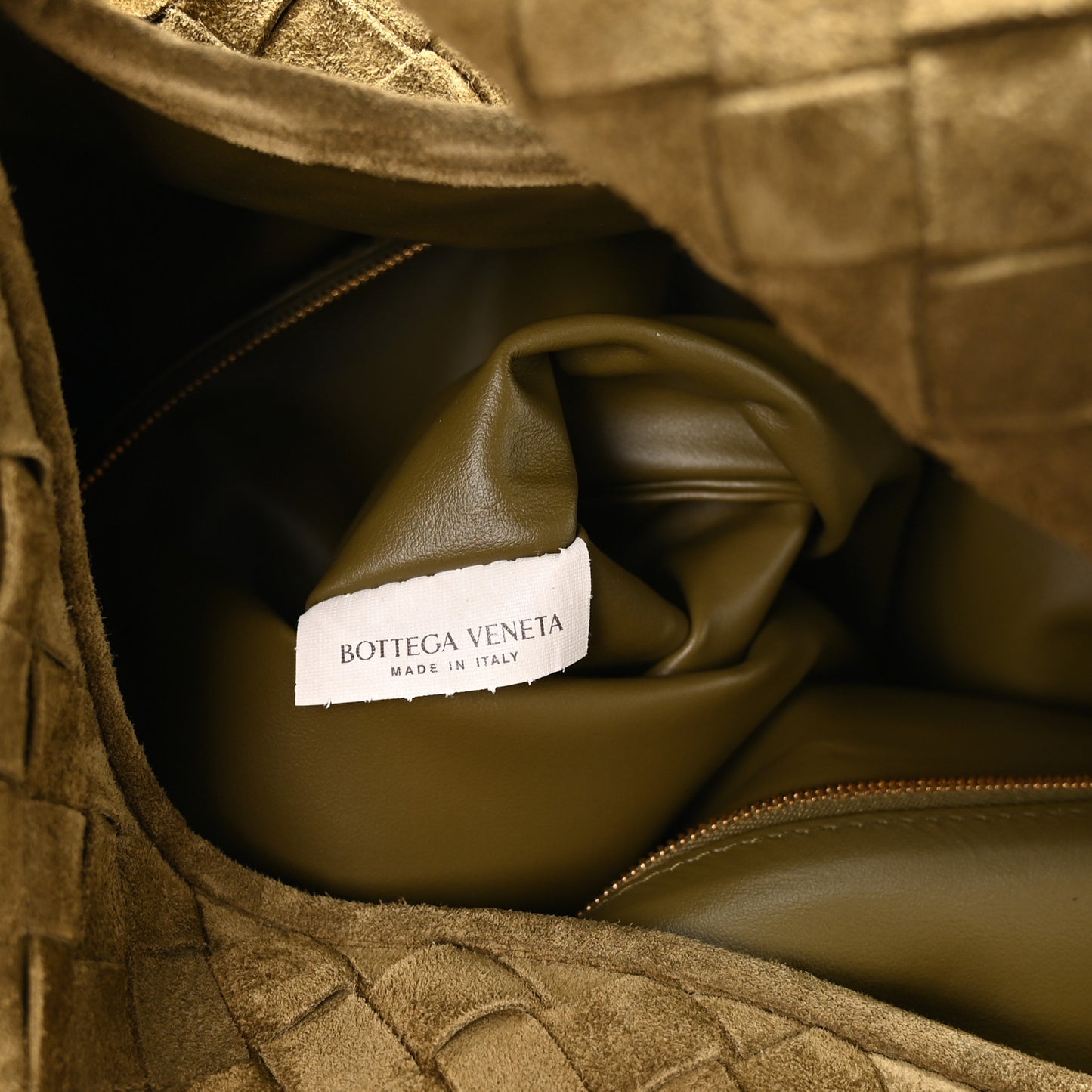 Suede Intrecciato Large Hop Mud
