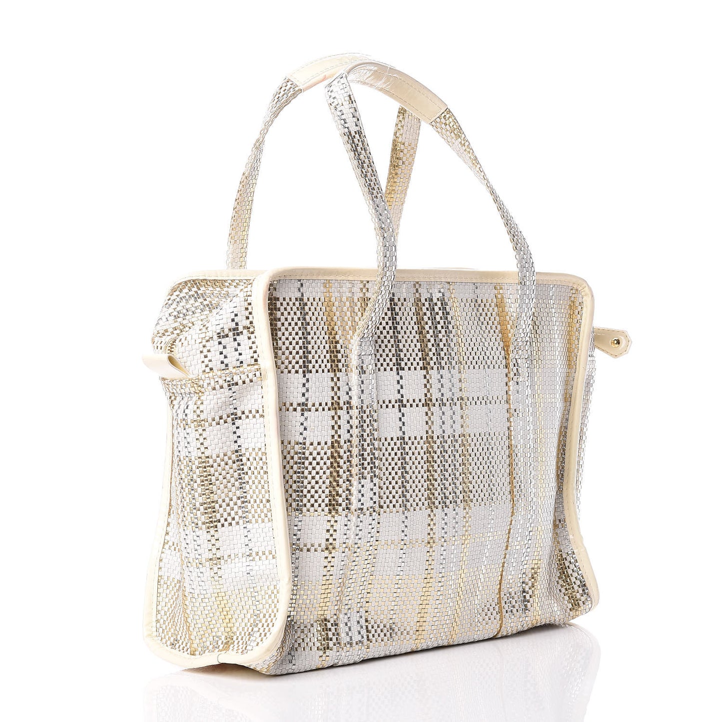 Braided Street Shopper PM Gold