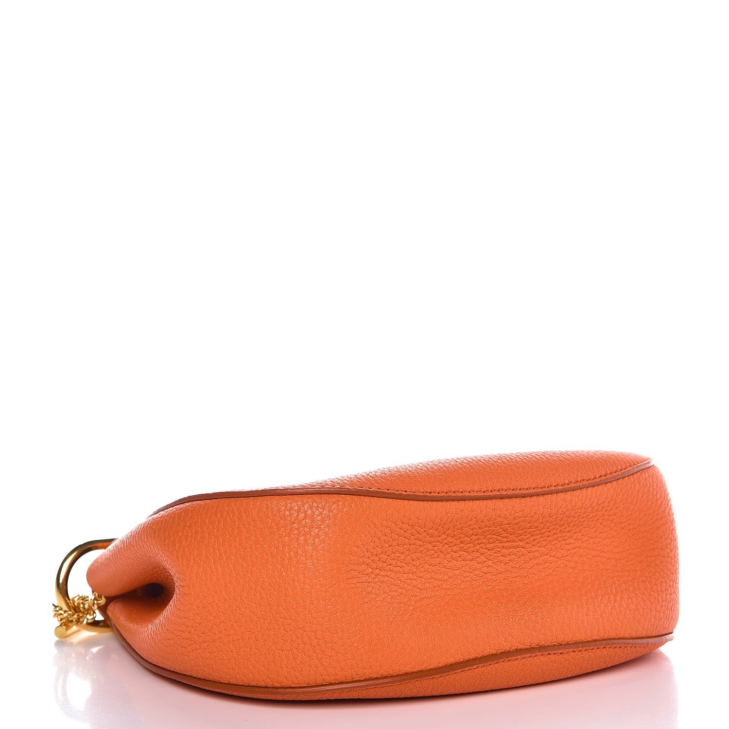 Chloe Grained Lambskin Medium Drew Shoulder Bag Orange 4 of 7
