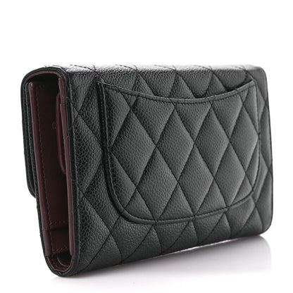 Chanel Caviar Quilted Large Flap Wallet Black 3 of 17