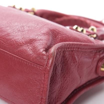 Balenciaga Agneau Classic Gold Hardware Mini City Rouge Sapphire 11 of 18