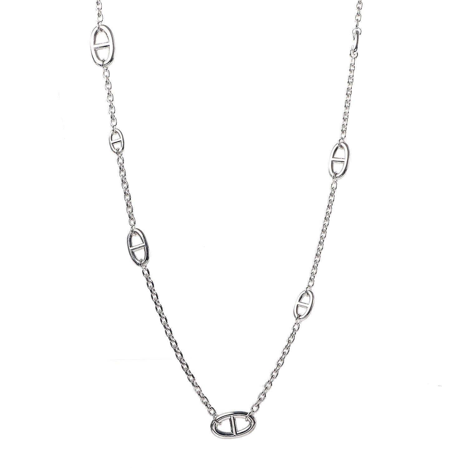 Hermes Sterling Silver Farandole Necklace 80 1 of 6