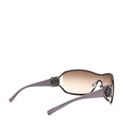Chanel Swarovski Crystal Camellia CC Sunglasses 4164-B Bronze 3 of 6