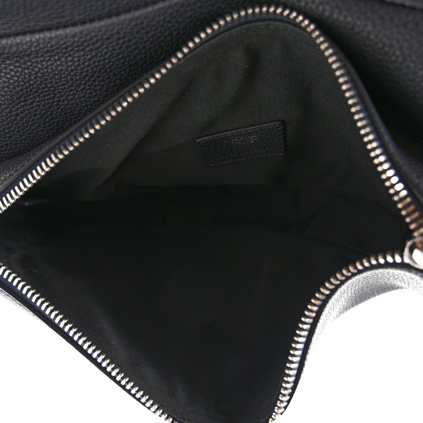 Grained Calfskin Kim Jones Saddle Bag Navy Blue