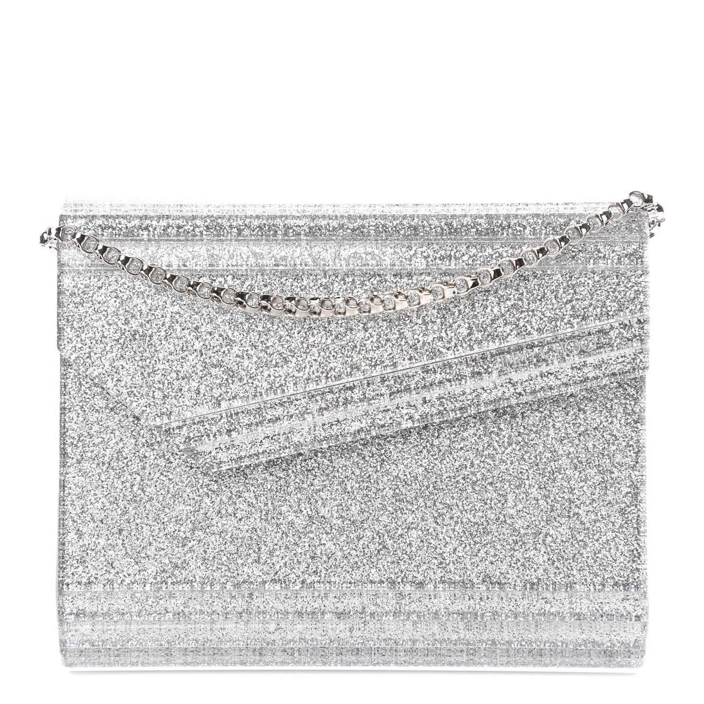Acrylic Glitter Candy Clutch Champagne