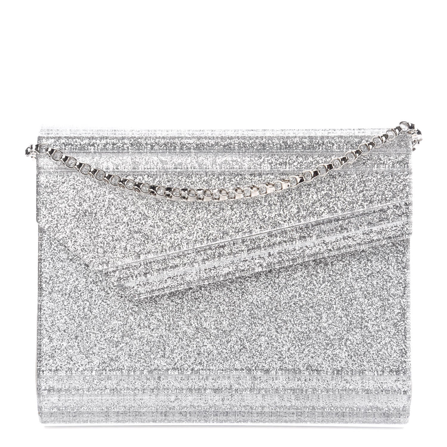 Jimmy Choo Acrylic Glitter Candy Clutch Champagne 1 of 8