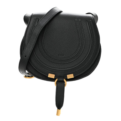 Chloe Calfskin Mini Marcie Round Crossbody Bag Black 1 of 11