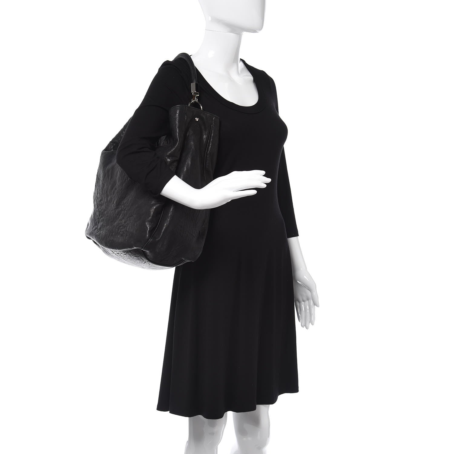 Saint Laurent Sheepskin Large Roady Hobo Black 1 of 1
