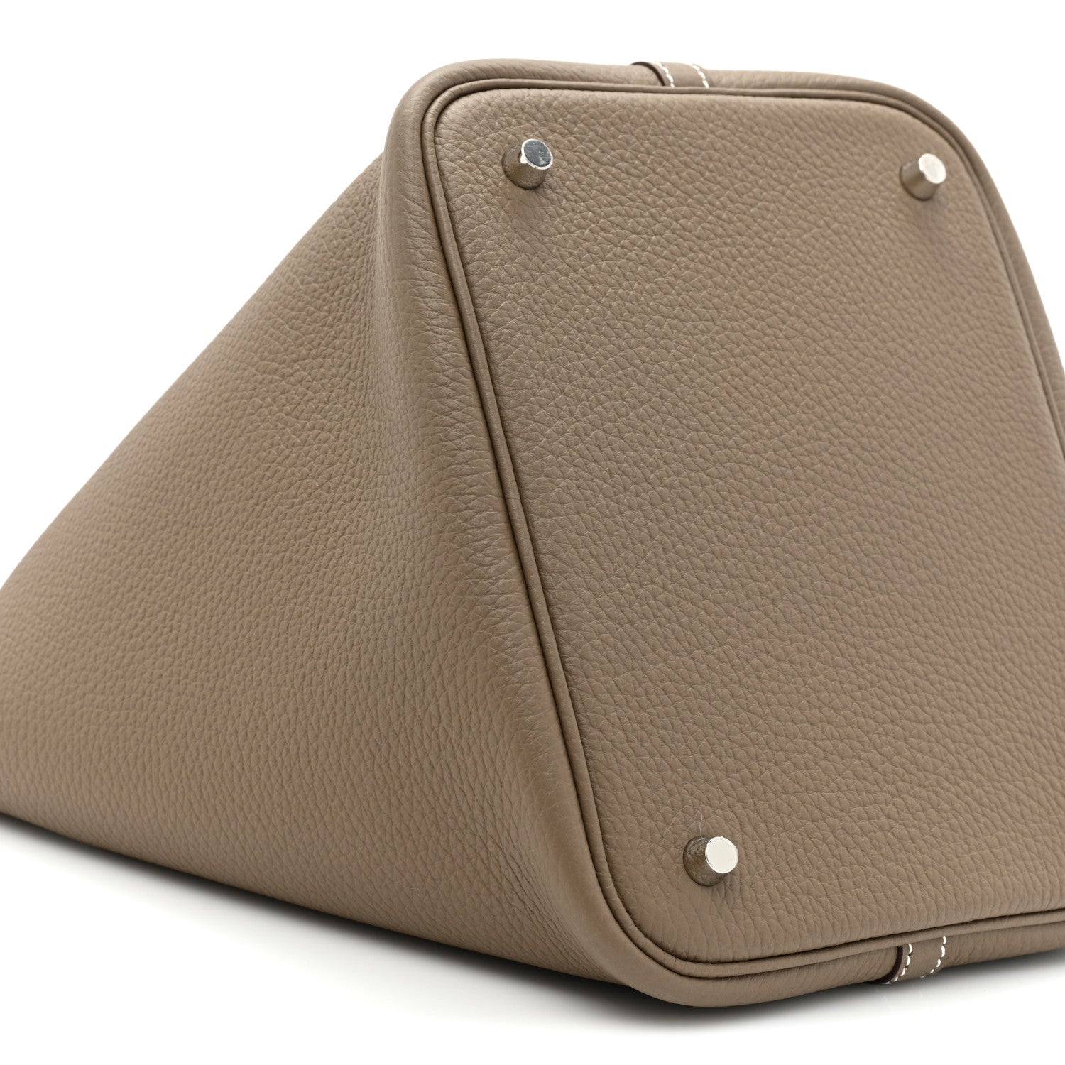 Hermes Taurillon Clemence Picotin Lock 22 MM Etoupe 9 of 10