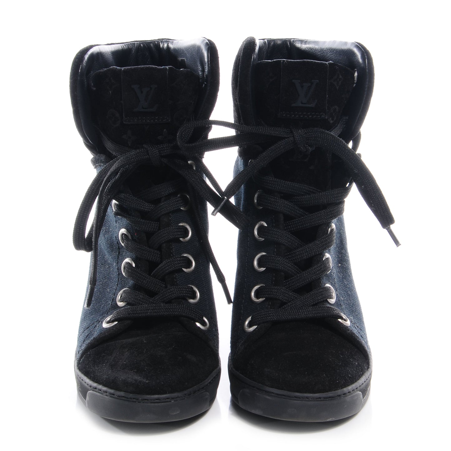 Suede Batignolles Wedges 36.5 Black