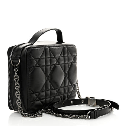 Christian Dior Calfskin Macrocannage Caro Box Bag Black 3 of 10