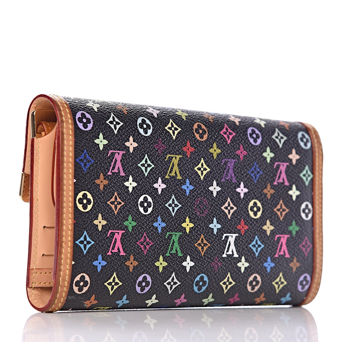 Monogram Multicolor Porte Tresor International Wallet Black