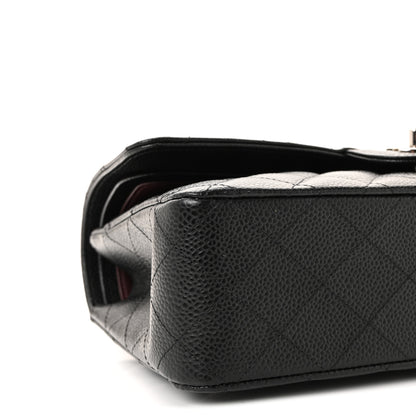 Chanel Caviar Quilted Medium Double Flap Black 9 of 10