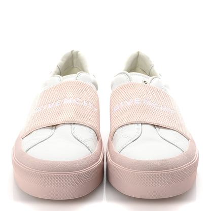 Givenchy Calfskin Band Logo Womens City Sport Sneakers 41 White Pink 3 of 10