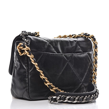 Chanel Lambskin Quilted Medium 19 Flap Black 3 of 11