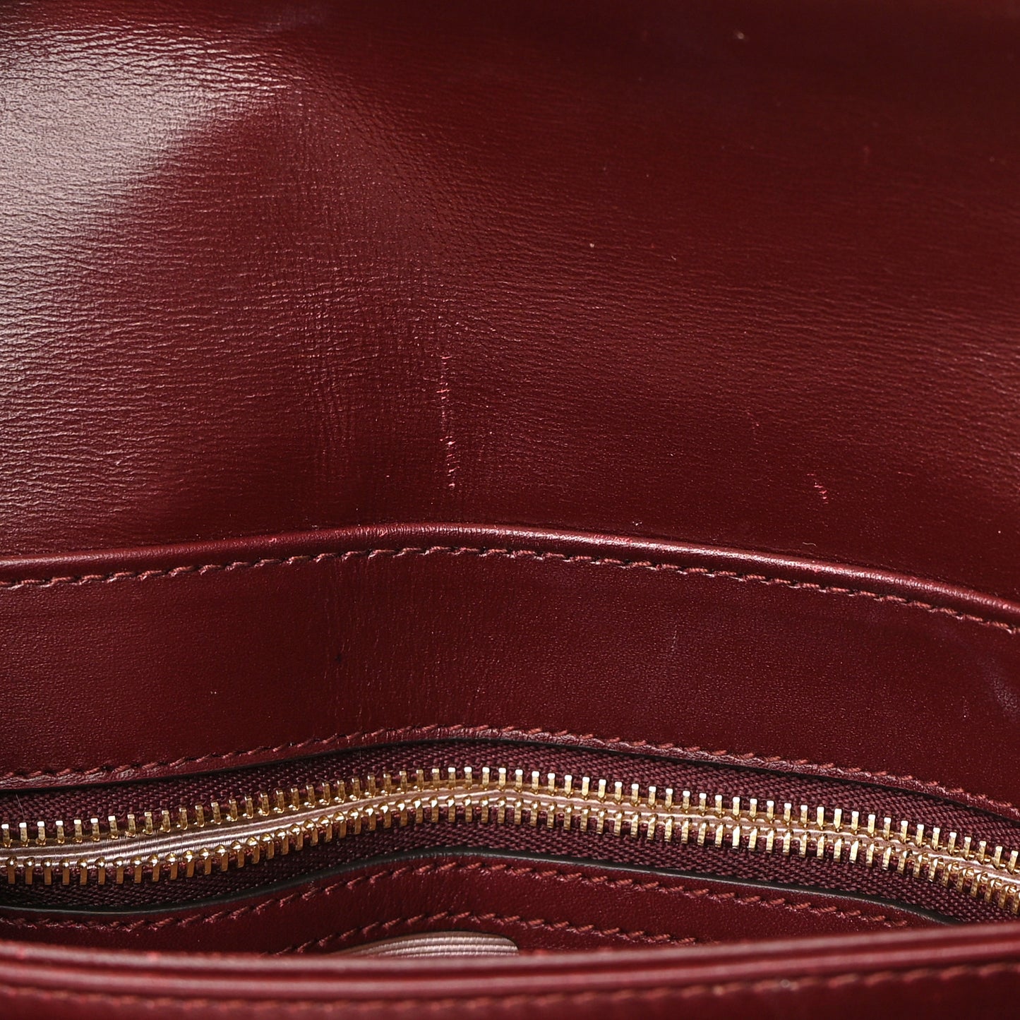 Vitello Palmellato Lux Small Arli Flap Shoulder Bag Vintage Bordeaux