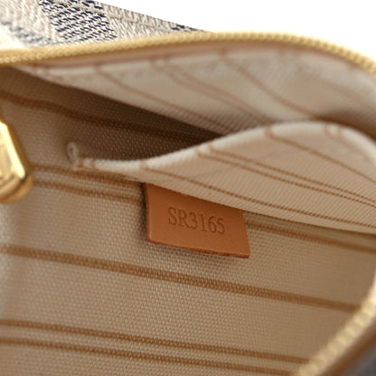 Louis Vuitton Damier Azur Neverfull MM GM Pochette 7 of 7