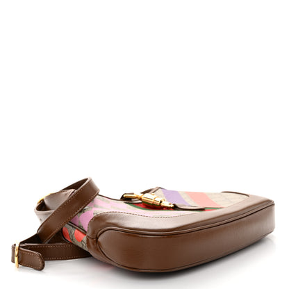 Gucci GG Supreme Monogram Azalea Calfskin Print Web Small Jackie 1961 Hobo Multicolor 4 of 11