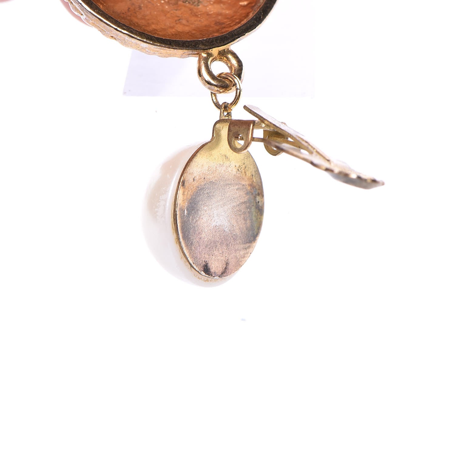 Chanel Pearl CC Drop Earrings Gold 6 of 6