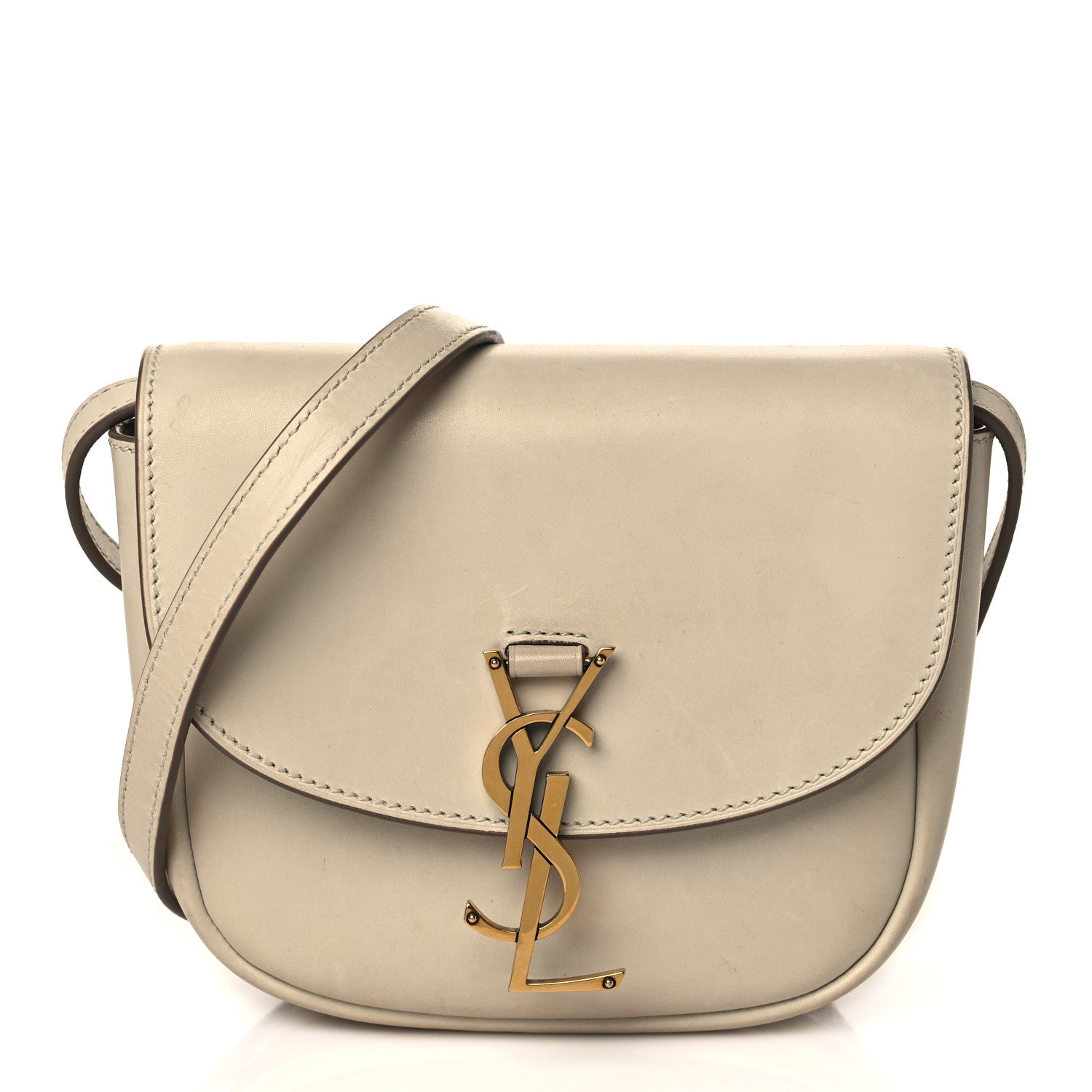 Saint Laurent Smooth Calfskin Small Kaia Satchel Latte 1 of 11