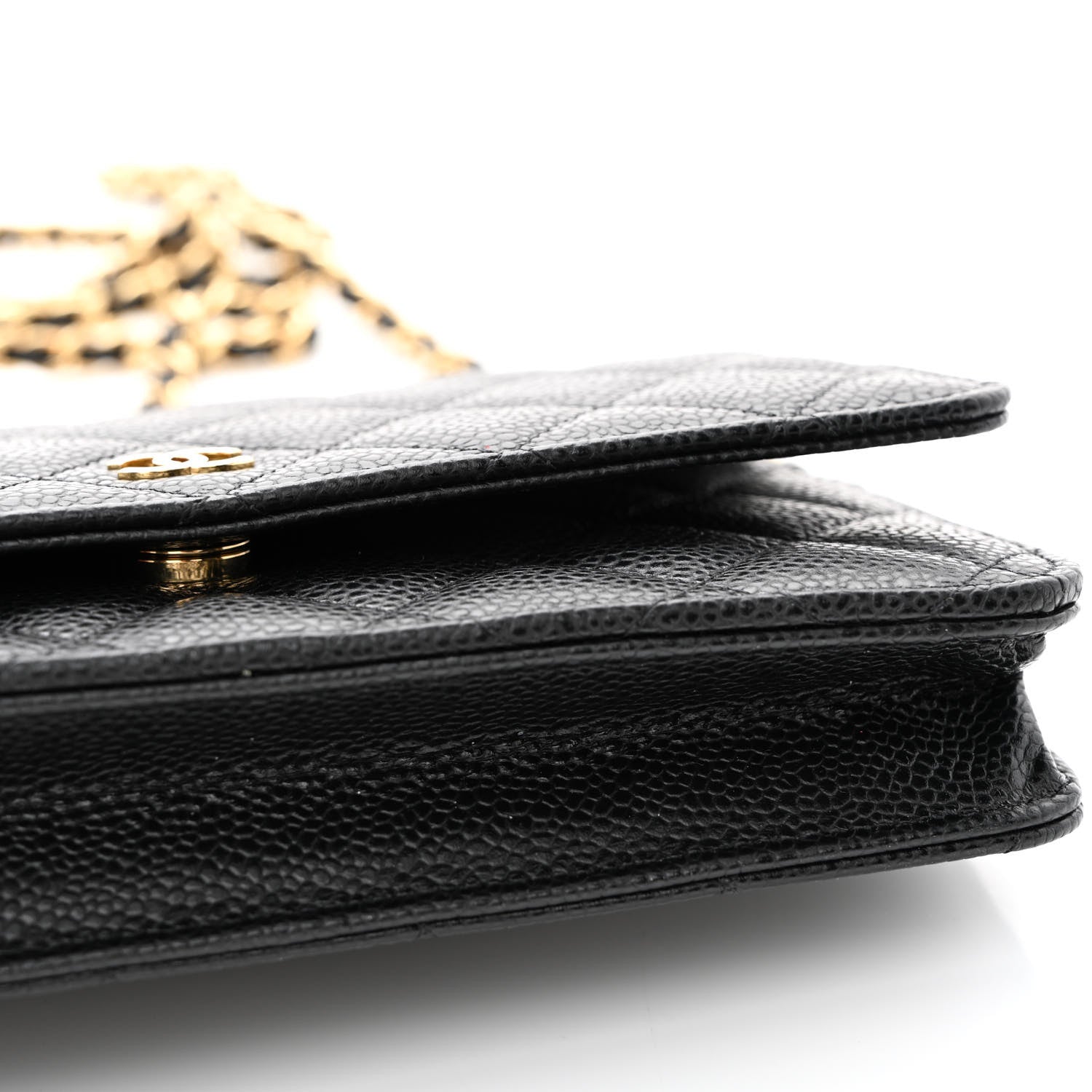 Chanel Caviar Quilted Wallet on Chain WOC Black 12 of 14