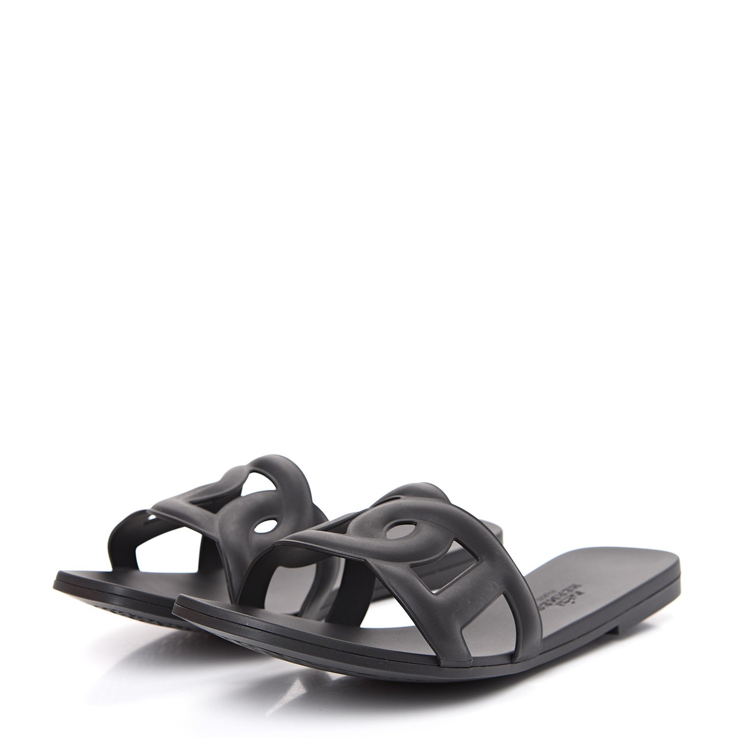 Rubber Aloha Sandals 37 Black