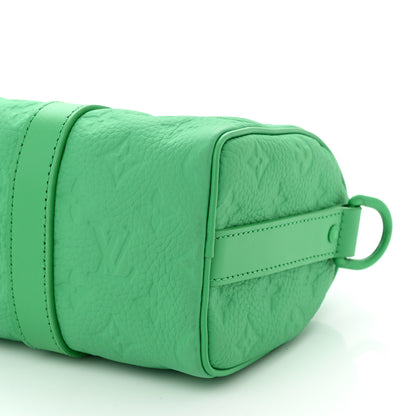 Louis Vuitton Monogram Taurillon Keepall Bandouliere 25 Minty Green 6 of 6