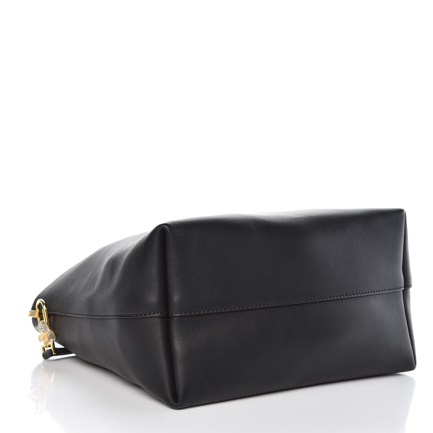 Tom Ford Calfskin Perforated Mini Logo Tote Black 4 of 6