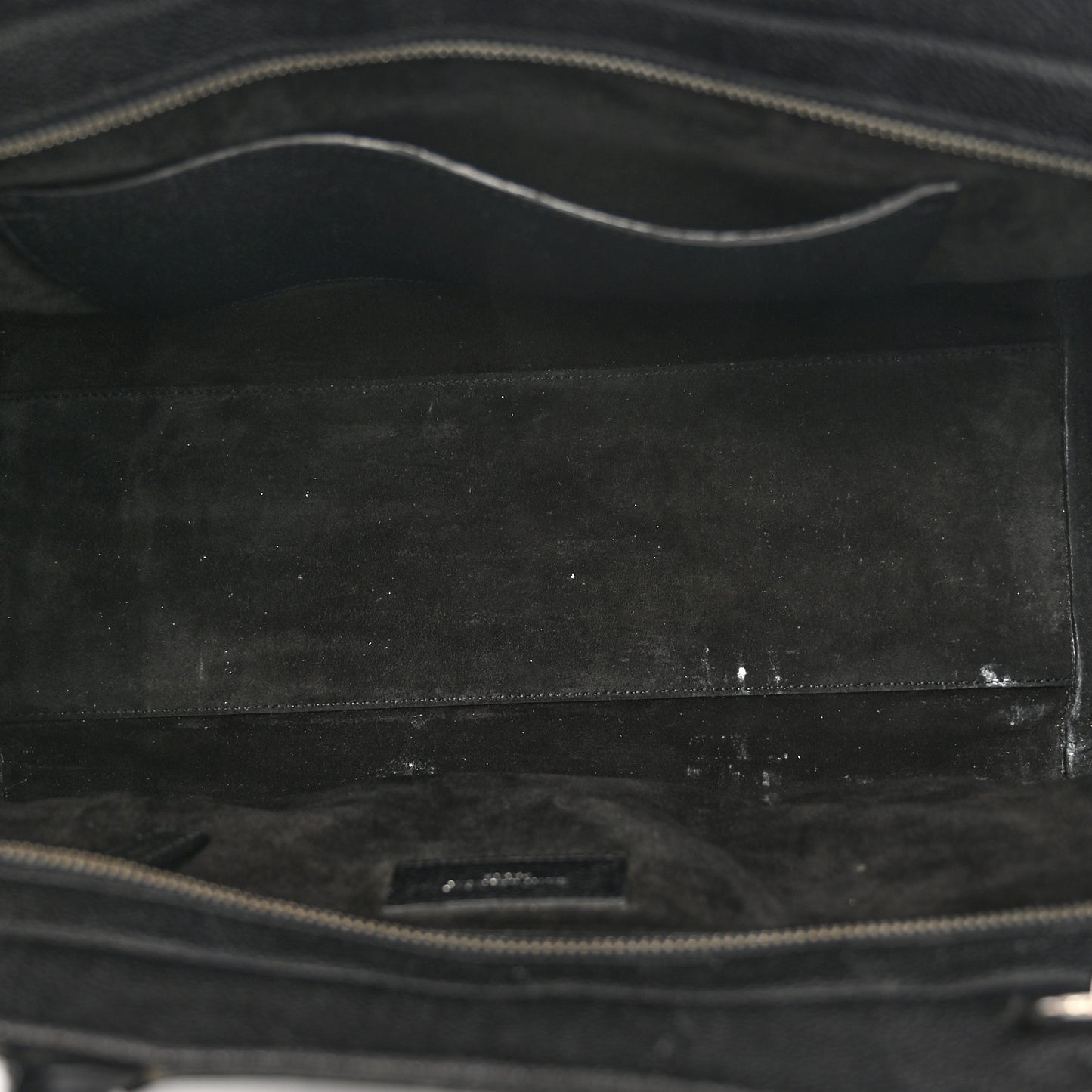 Grained Calfskin Small Cabas Rive Gauche Black